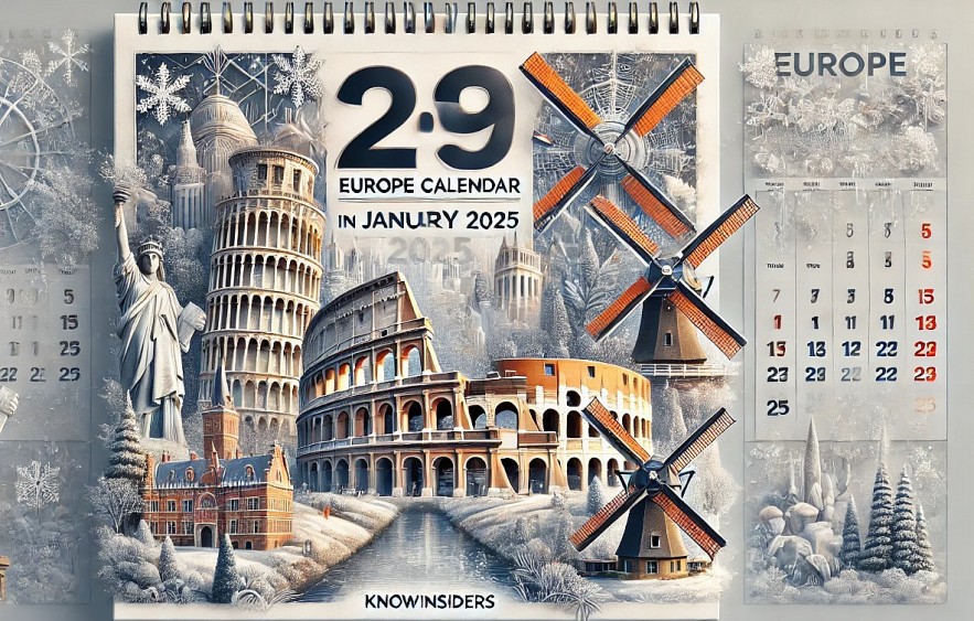 Europe Calendar in January 2025: List of National Holidays, Observances, Special Days