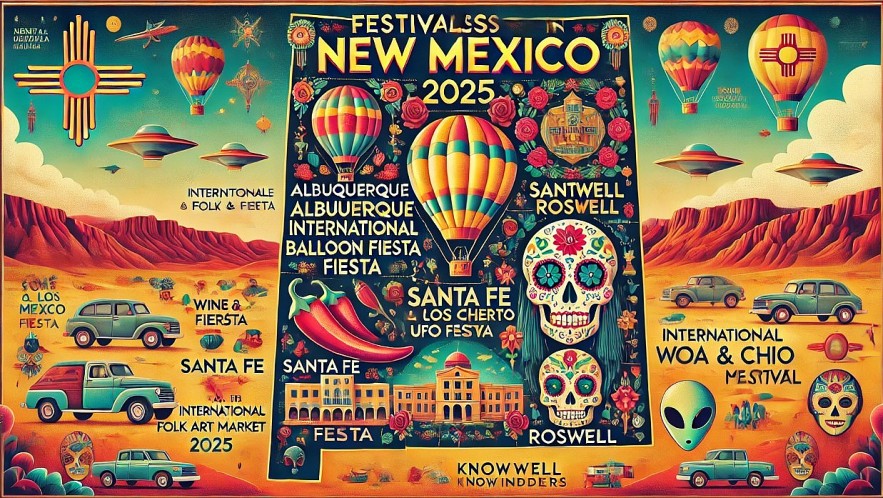 festival map for New Mexico 2025