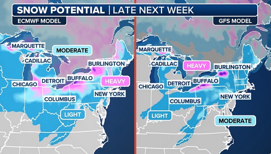 Which Regions Should Prepare for Snow