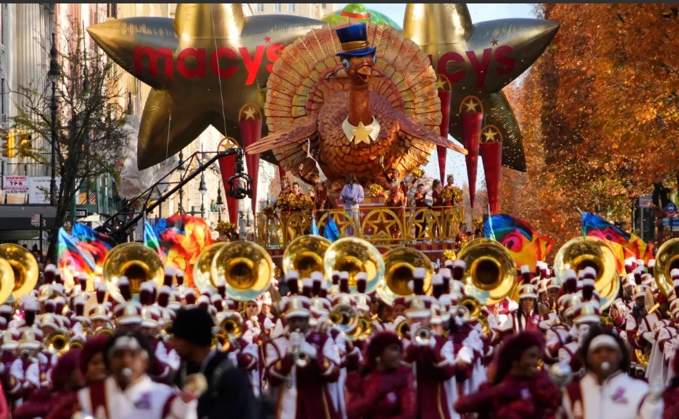 The parade will march its 2.5-mile route from Central Park West to Columbus Circle, turn east onto Central Park South and head south on 6th Avenue before turning west at 34th Street and ending at 7th Avenue in front of Macy's Herald Square.