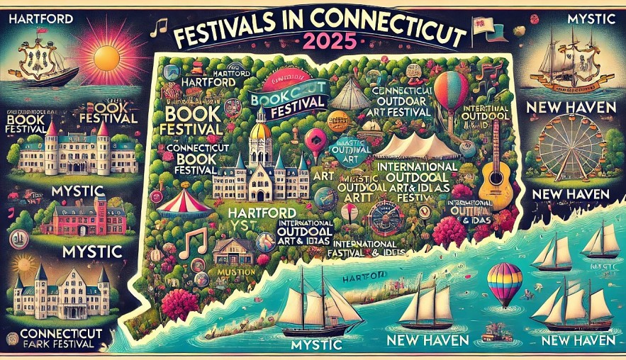 A festival map for Connecticut 2025