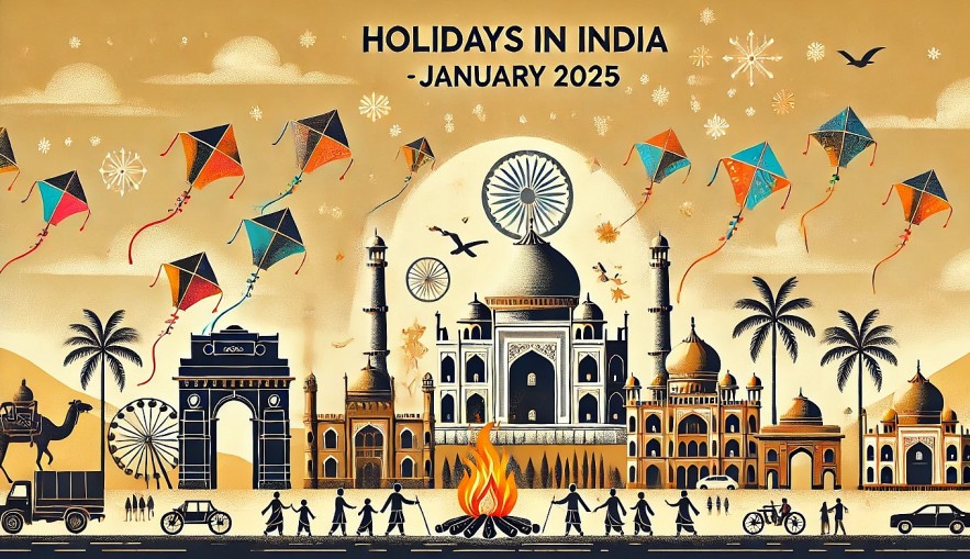 Indian January 2025 Calendar: List of Public Holidays, Special Days, and Major Events