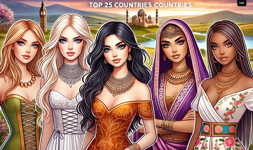 Top 25 Countries with the Most Beautiful Women 2025