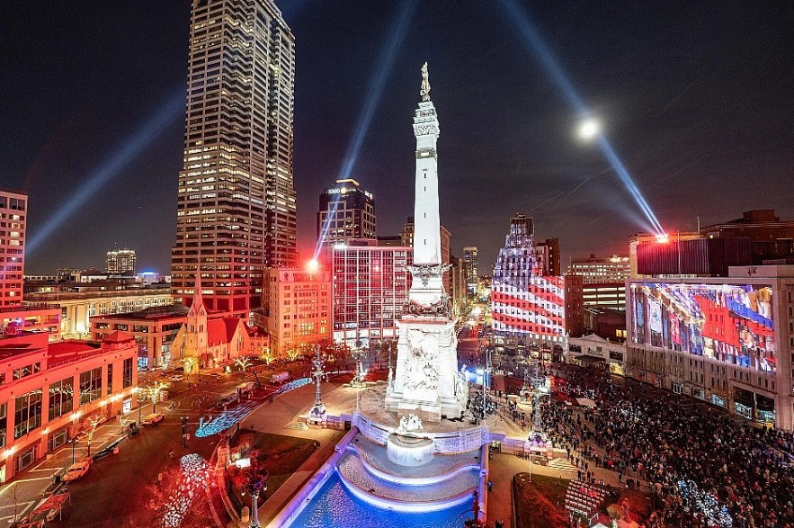 Circle of Lights in Indianapolis