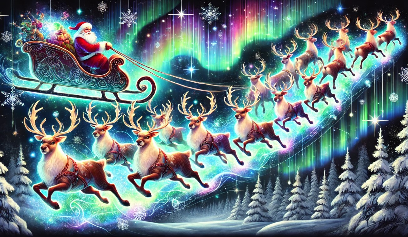 Santa Claus and Magical Reindeer: Origin, Language, and Team