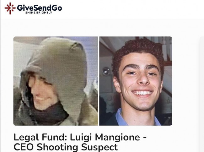 What is Luigi Mangione Fundraiser - GiveSendGo