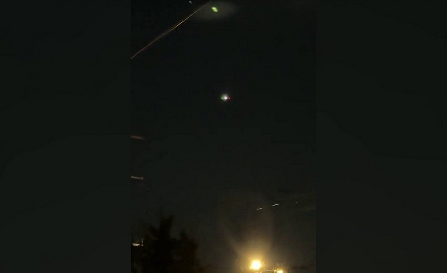 A social media user said she filmed several drones hovering over Fairfield, Conn., Thursday night