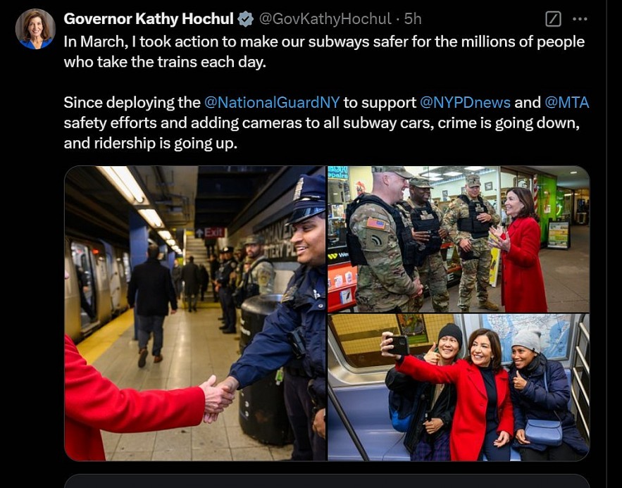 Fact-Check: Kathy Hochul Touted 'the NYC Subway Safe' After 'Woman Burned Alive'