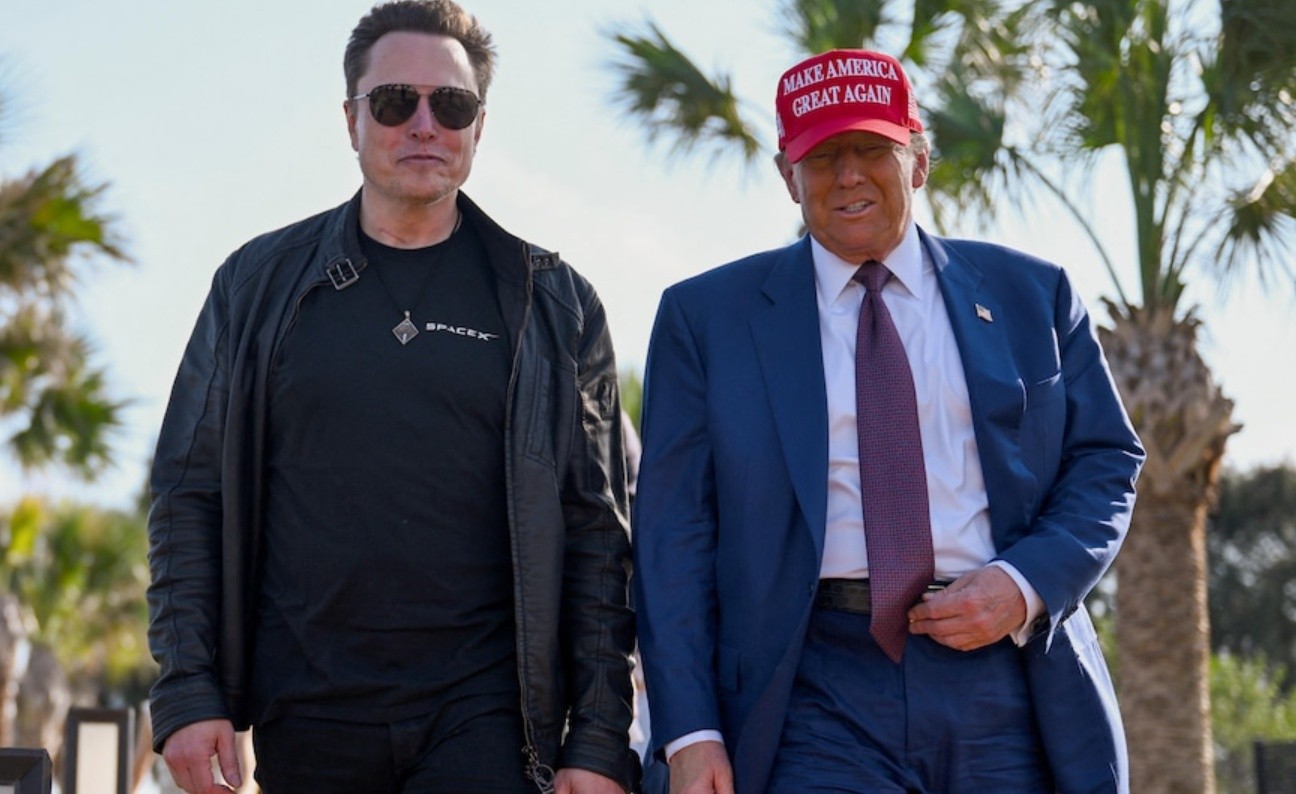 Elon Musk and President elect Donald Trump