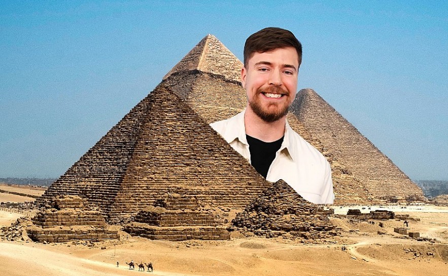 The famous YouTuber says he rented the Great Pyramids of Giza for an upcoming video