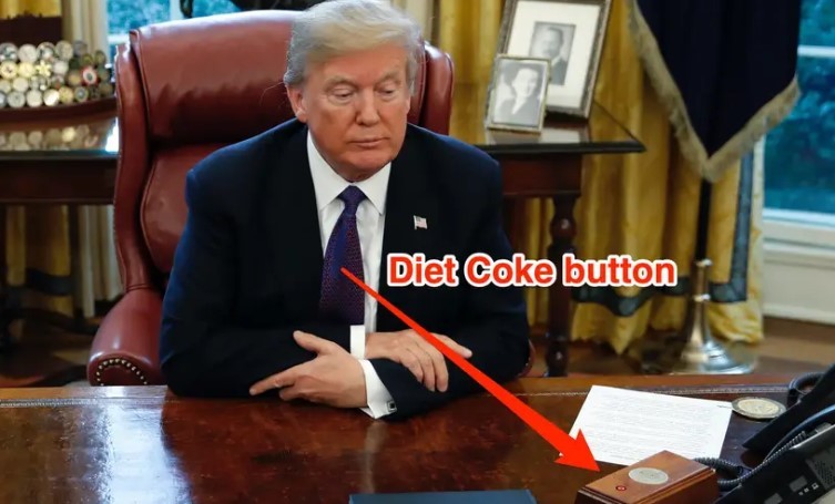 What is Trump's Diet Coke Button in White House?