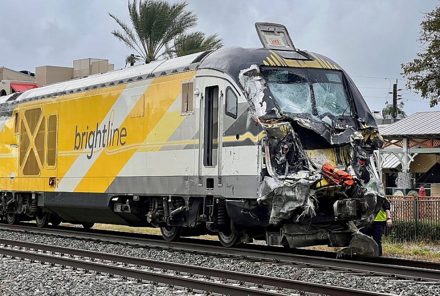 Brightline Train Collision With Fire Truck in Floridain Delray Beach, Florida: Dozen Injured