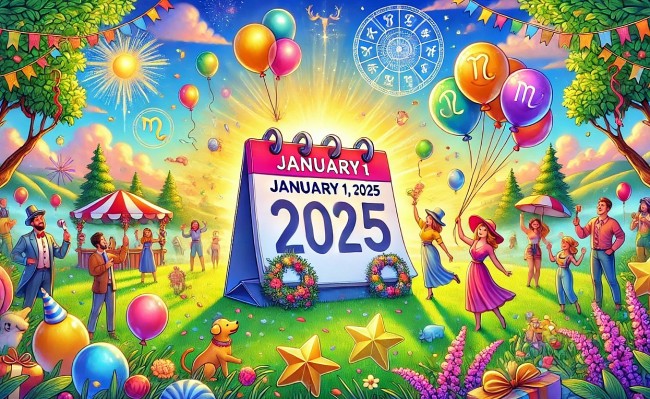 Daily Horoscope for New Year's Day 2025: New Energy for the 12 Zodiac Signs