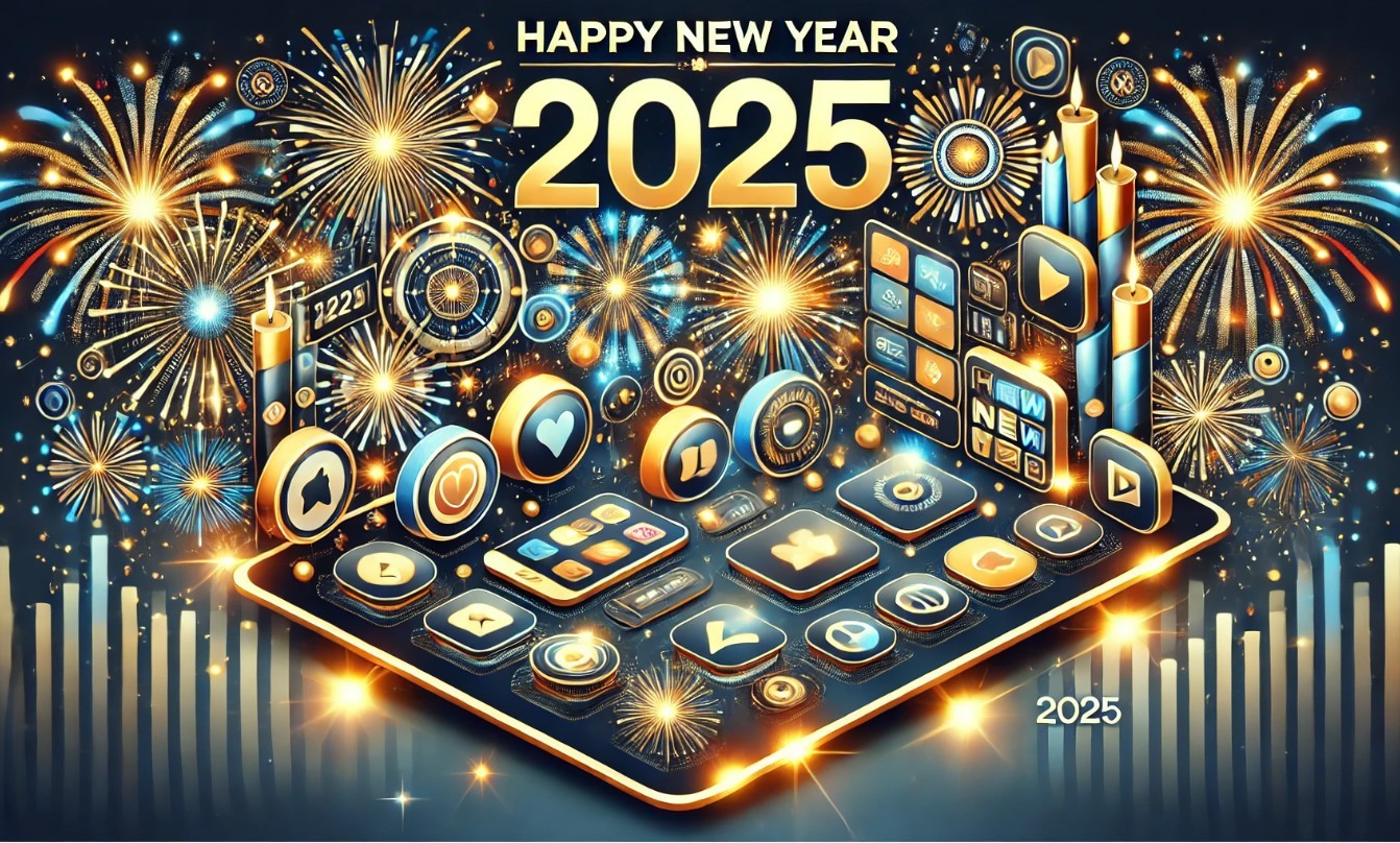 Happy New Year 2025 How to Download Free Wallpapers, Stickers, GIFs