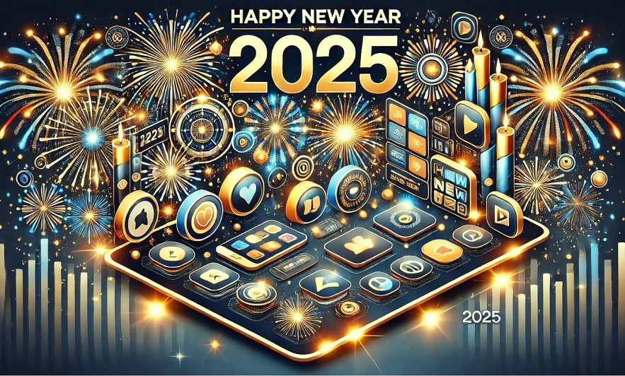 How to Download Free Wallpapers, Stickers, GIFs, and More for New Year 2025