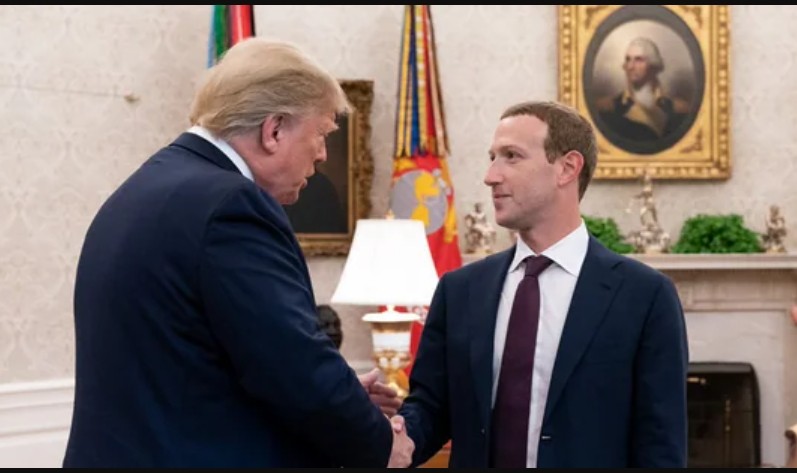 Donald TRump and Mark Zuckerberg