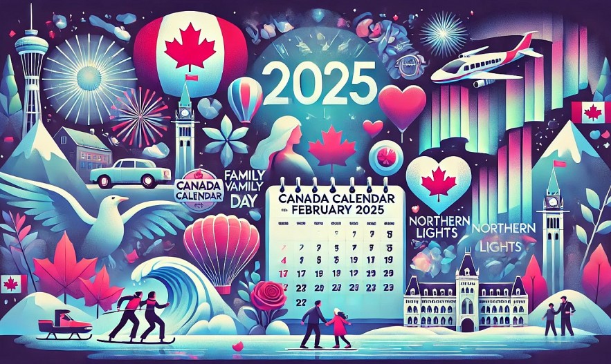 Canada Calendar in February 2025