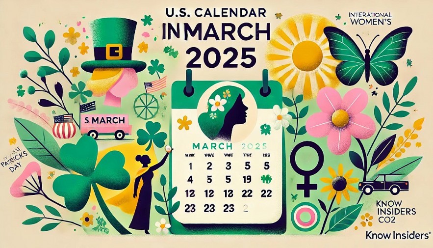 U.S. Calendar in March 2025