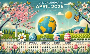 U.S. Calendar in April 2025: List of Federal Holidays, Special Days, and International Events