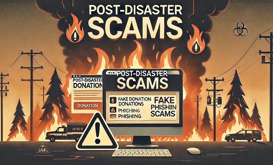 Scammers may be taking advantage of the California wildfires