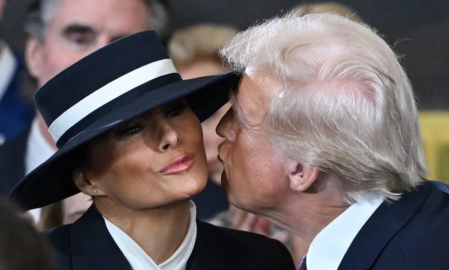 rump Mocked After Melania’s Bold Hat Blocks His Kiss