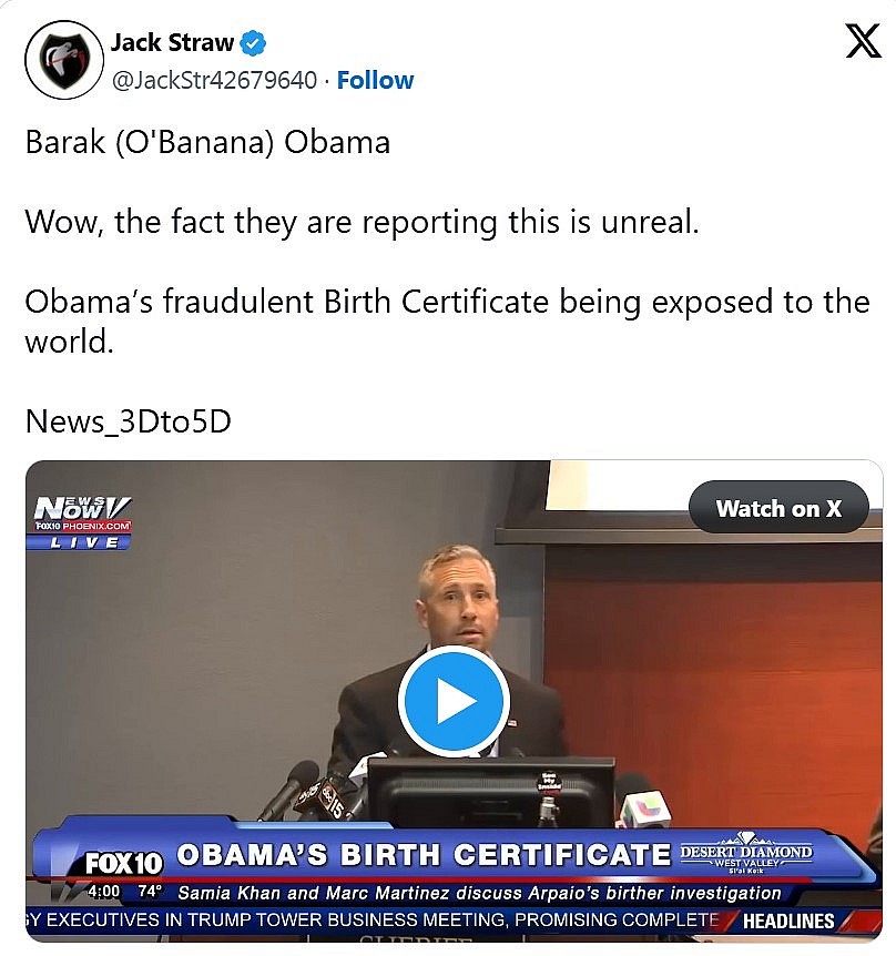 Fact-Check: Obama Birth Certificate Conspiracy Resurfaces In Viral Video