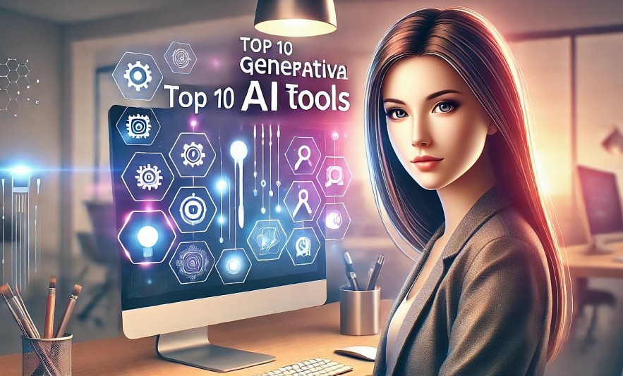 Top 10 Generative AI Tools: Unleashing Digital Creativity in a New Era