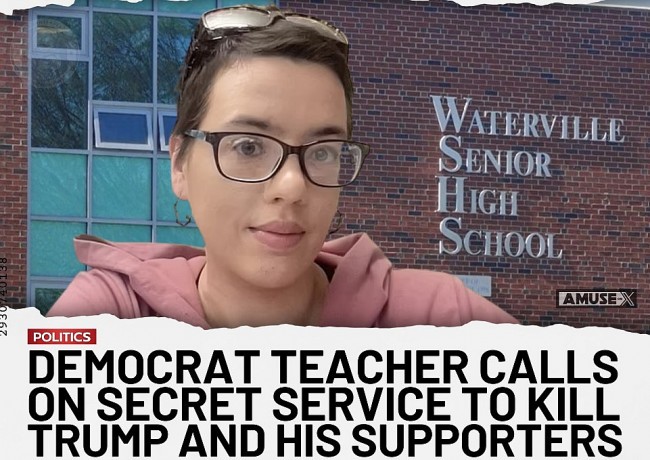 who is joanna st germain maine teacher calls to kill trump and his supporters