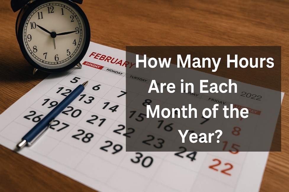 How Many Hours Are in Each Month? Common Year and Leap Year Variations