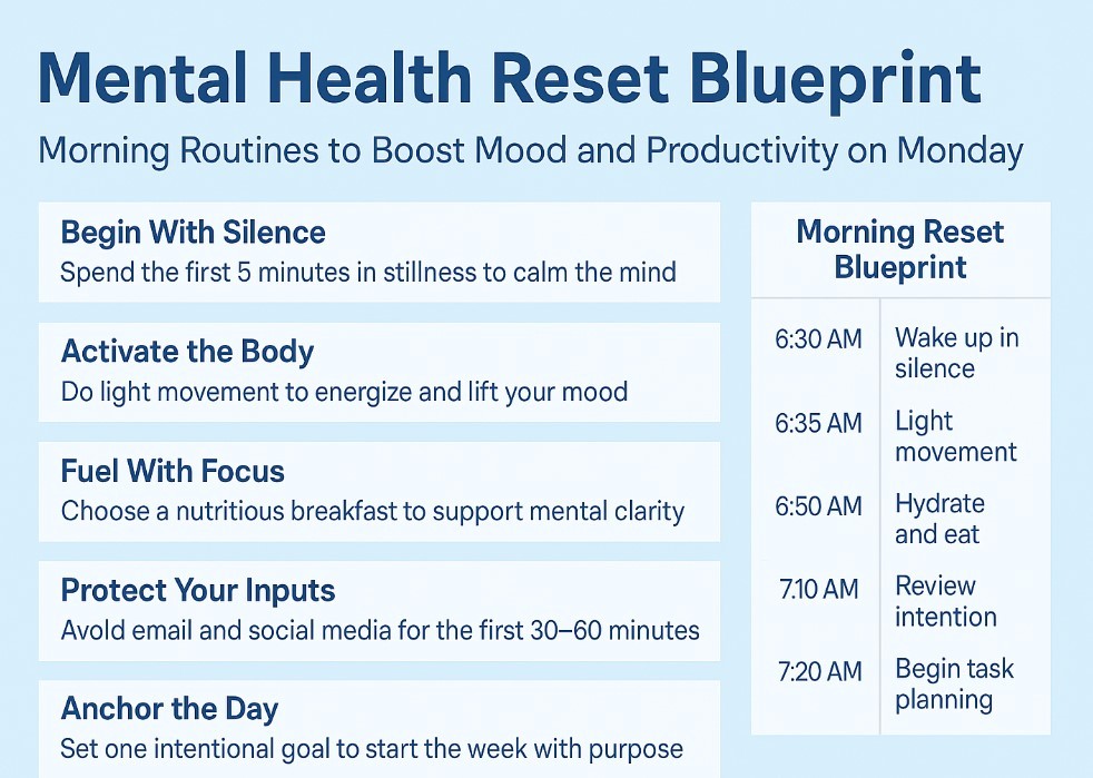 Mental Health Reset: Morning Routines That Boost Your Mood and Productivity for the Week Ahead