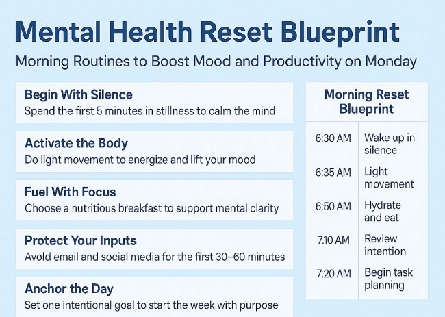 Mental Health Reset: Morning Routines That Boost Your Mood and Productivity for the Week Ahead