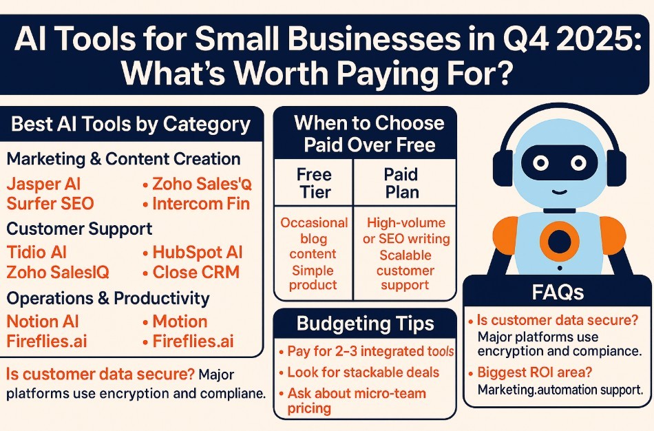 AI Tools for Small Businesses in Q4 2025: What’s Worth Paying For?