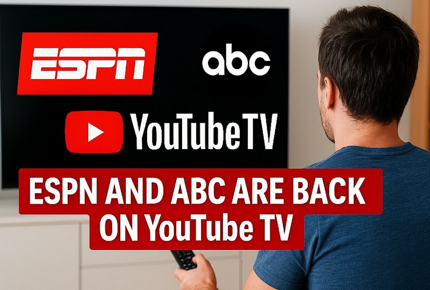 ESPN and ABC Are Back on YouTube TV ESPN and ABC Are Back on YouTube TV