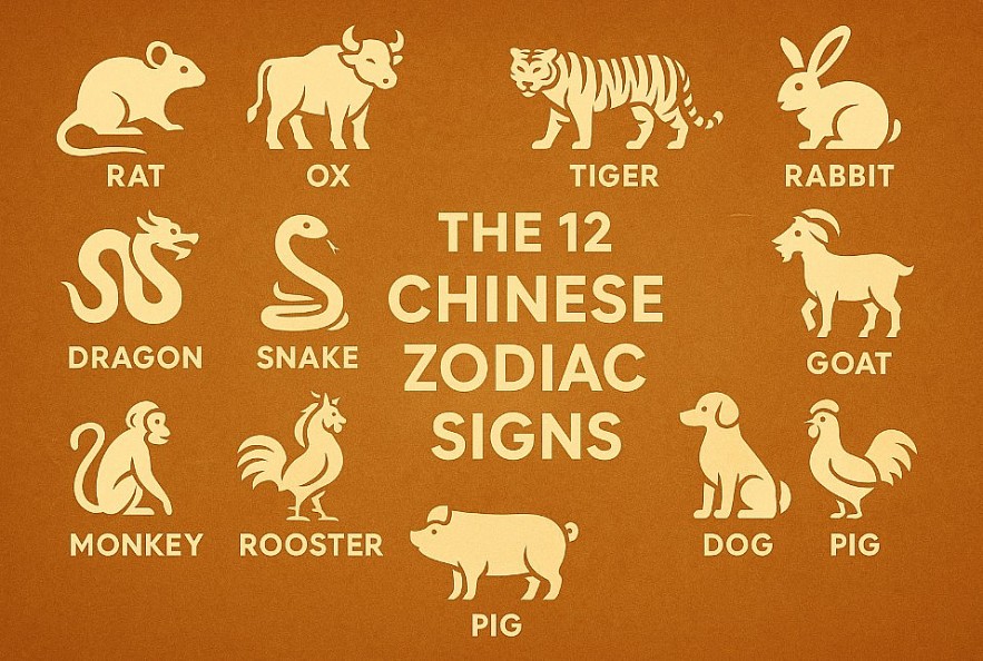 12 Chinese Zodiac Signs in December 2025