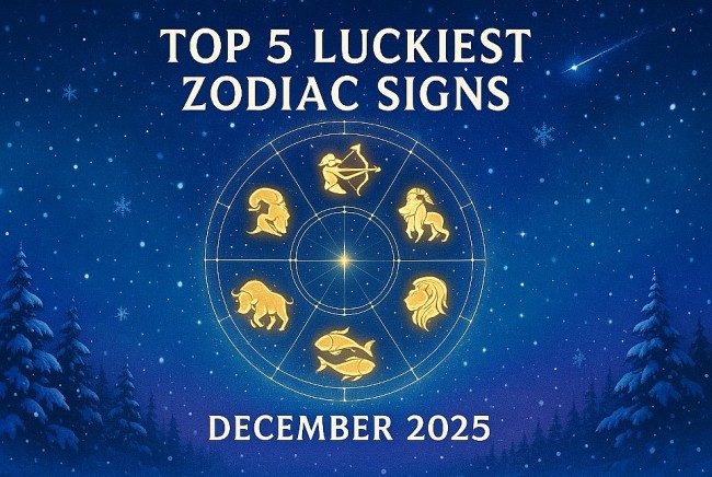 the 5 luckiest zodiac signs in december 2025 according to astrologers