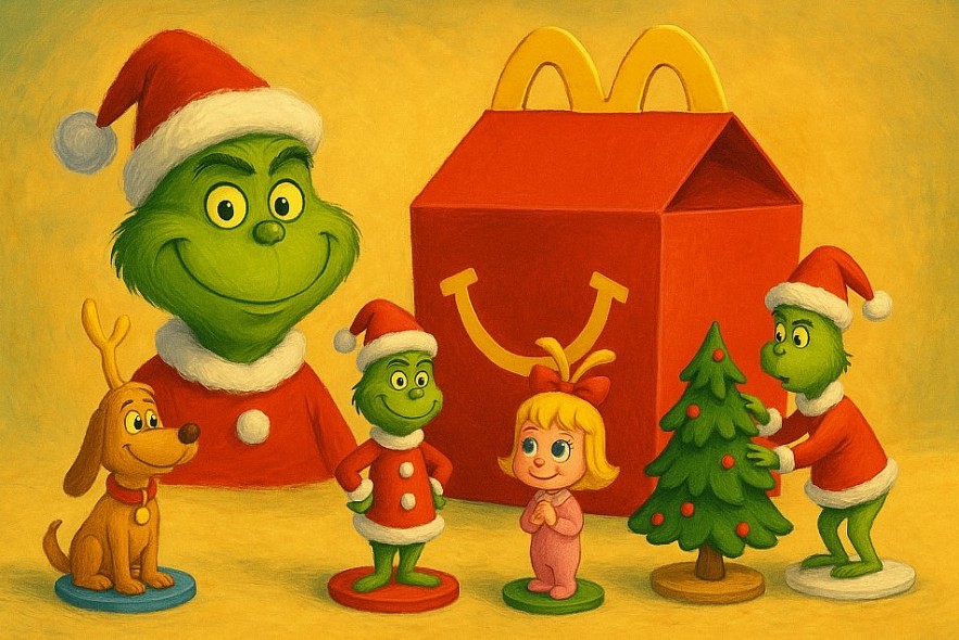 Grinch Happy Meal Toys