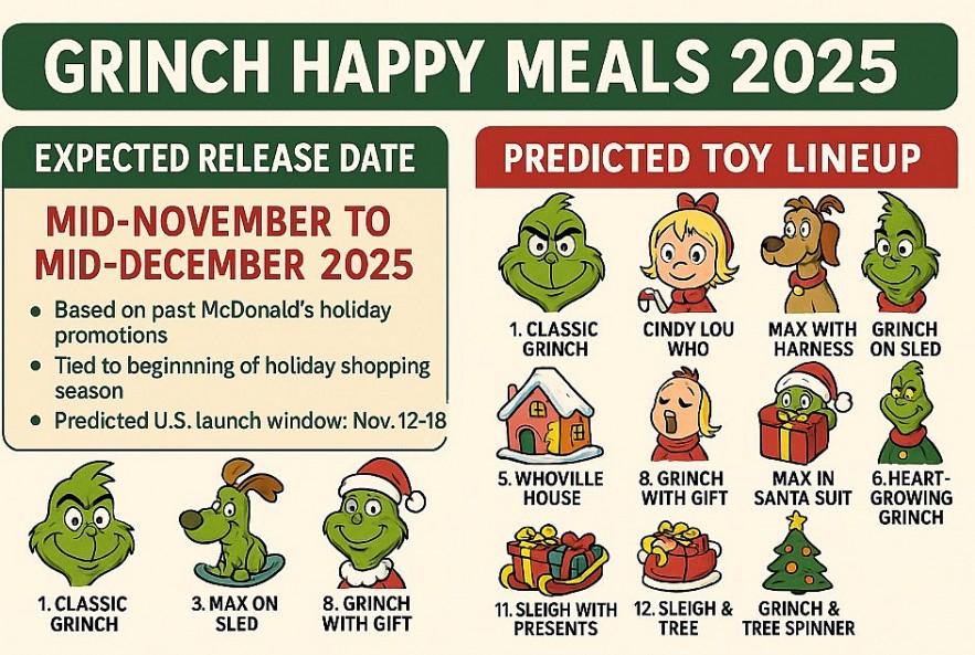 Grinch Happy Meals 2025
