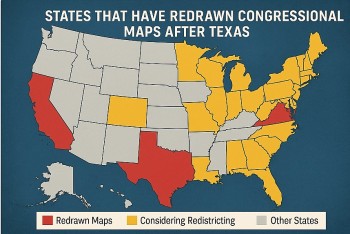 Six States Have Redrawn Their Congressional Maps After Texas. What Comes Next?