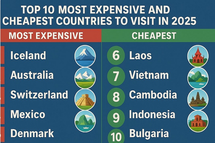 10 Most Expensive and Cheapest Countries to Visit