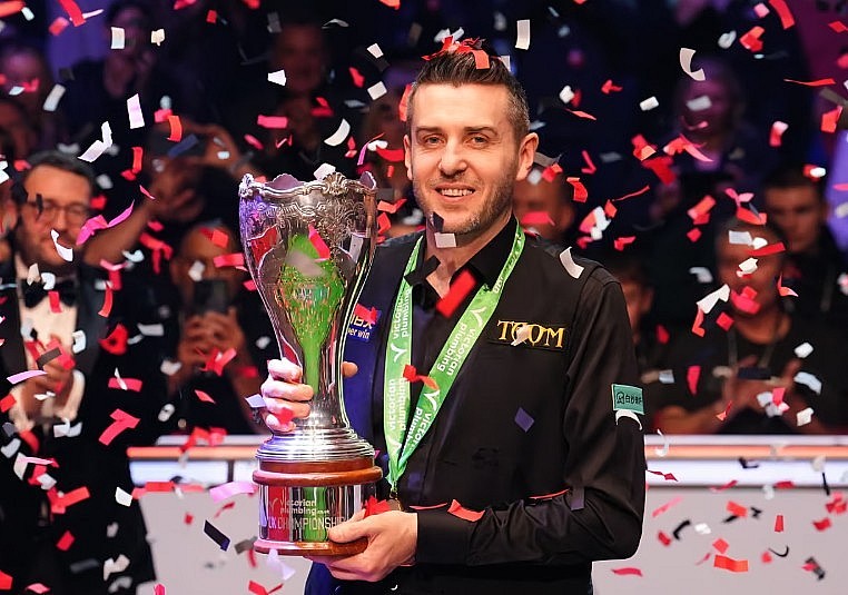 Mark Selby with the trophy after winning the UK Championship final for the third time Mark Selby with the trophy after winning the UK Championship final for the third time
