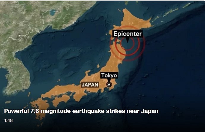 Evacuation orders issued in Japan after powerful earthquake triggers tsunami warning