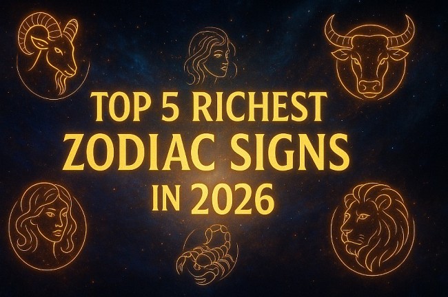 Top 5 Richest Zodiac Signs in 2026 – Astrological Prediction