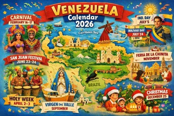 Venezuela Calendar 2026: Public Holidays, Festivals, and Major Celebrations