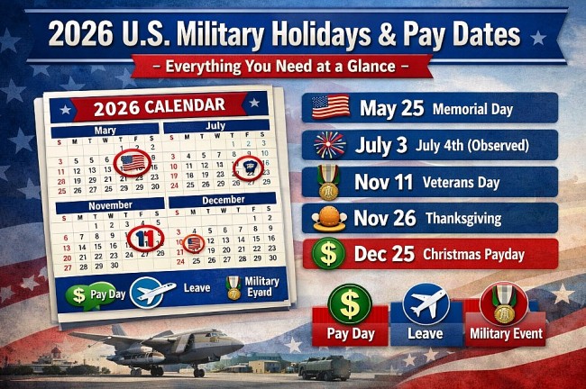2026 Military Holiday Calendar: Essential Planning Guide for U.S. Service Members and Families