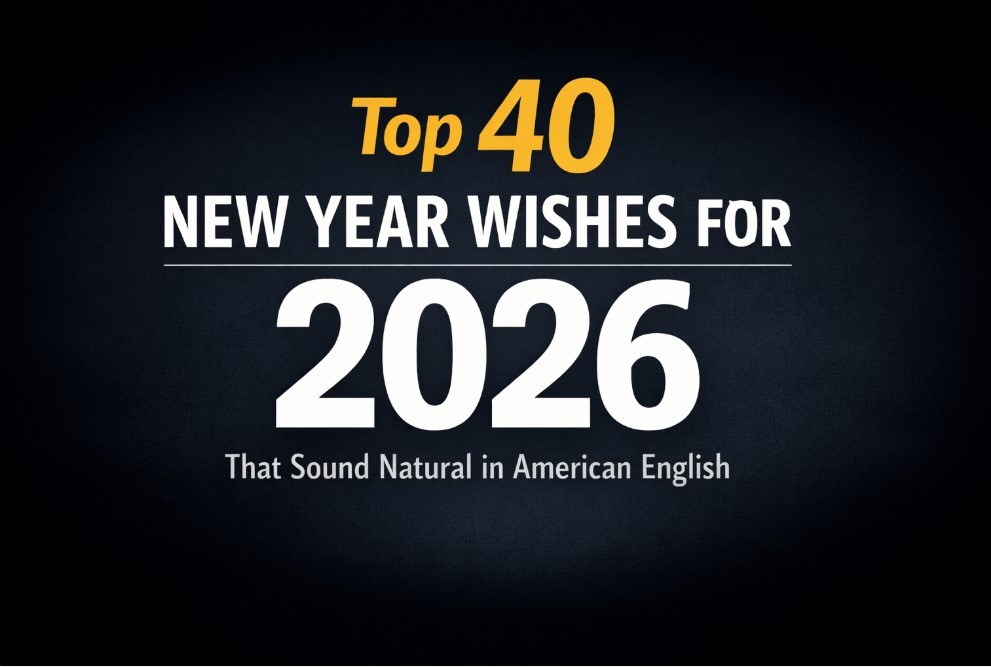 Top 40 New Year Wishes for 2026 That Sound Natural in American English
