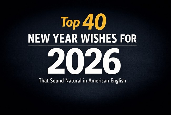 Top 40 New Year Wishes for 2026 That Sound Natural in American English