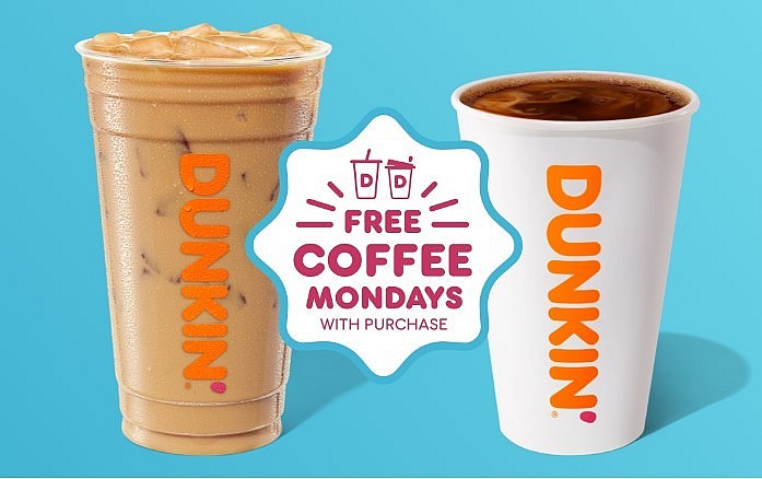 Dunkin' giving away a million free coffees today