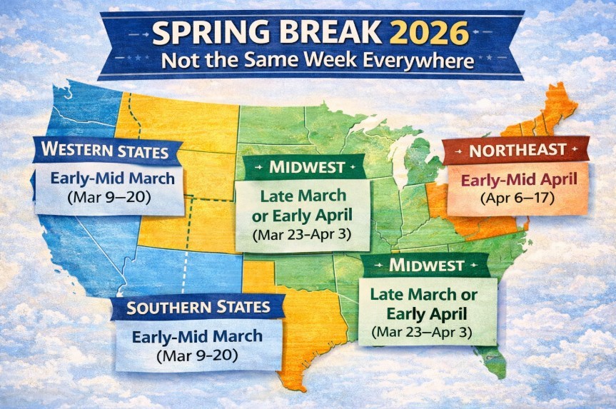 Spring Break 2026: When Do U.S. Schools Take a Break — and Why It’s Rarely the Same Week