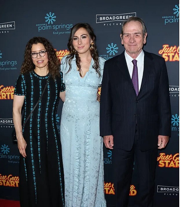 Tommy Lee Jones, his wife Dawn Laurel-Jones and Victoria