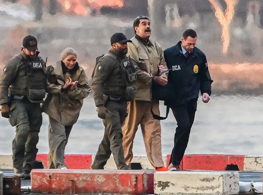 First Images Show Nicolás Maduro and Wife in Manhattan Federal Court